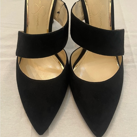 ✨ Jessica Simpson Black and Gold Heels ✨ - Picture 11 of 11